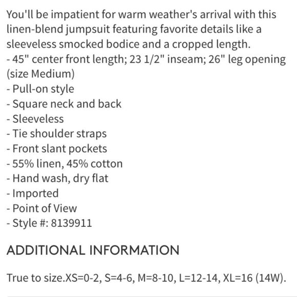 NWT 1. State Boardwalk Striped Jumpsuit - Picture 3 of 3